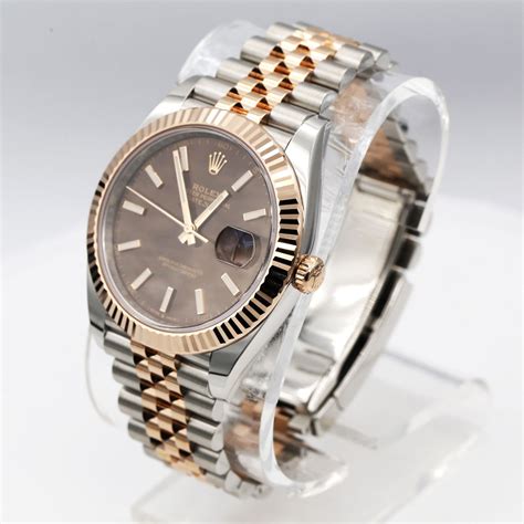 rolex datejust 36 chocolate|Rolex Datejust 41 everose gold.